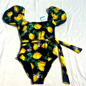 Marina West Lemon Drop One Piece Swimsuit